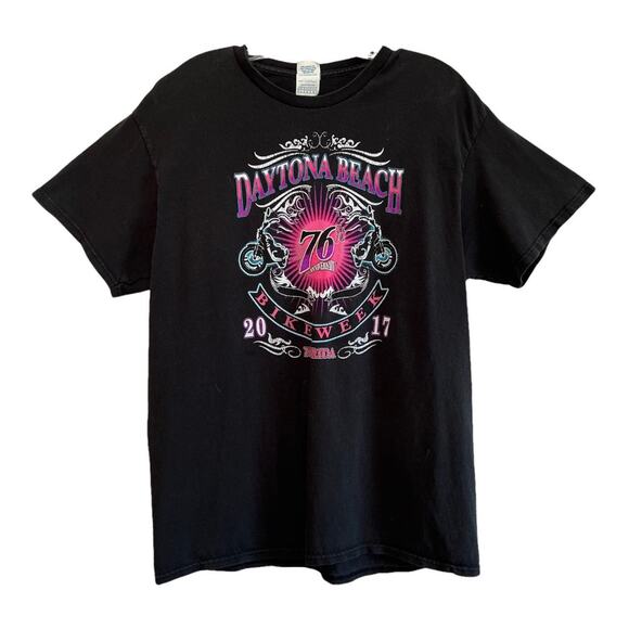 Daytona Beach Bike Week Oversized Graphic TeeDel - Picture 1 of 3
